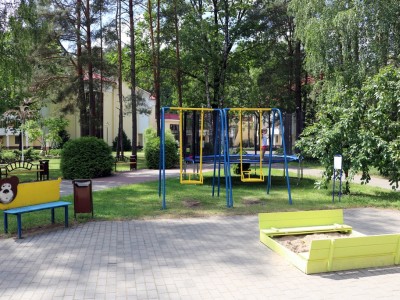 Детская площадка, батут, для детей, Санаторий Озерный, Санатории Беларуси