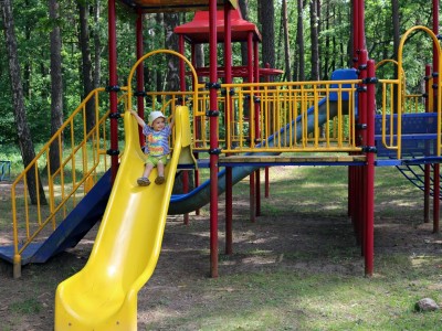 Детская площадка, горка, Санаторий Озерный, Санатории Беларуси